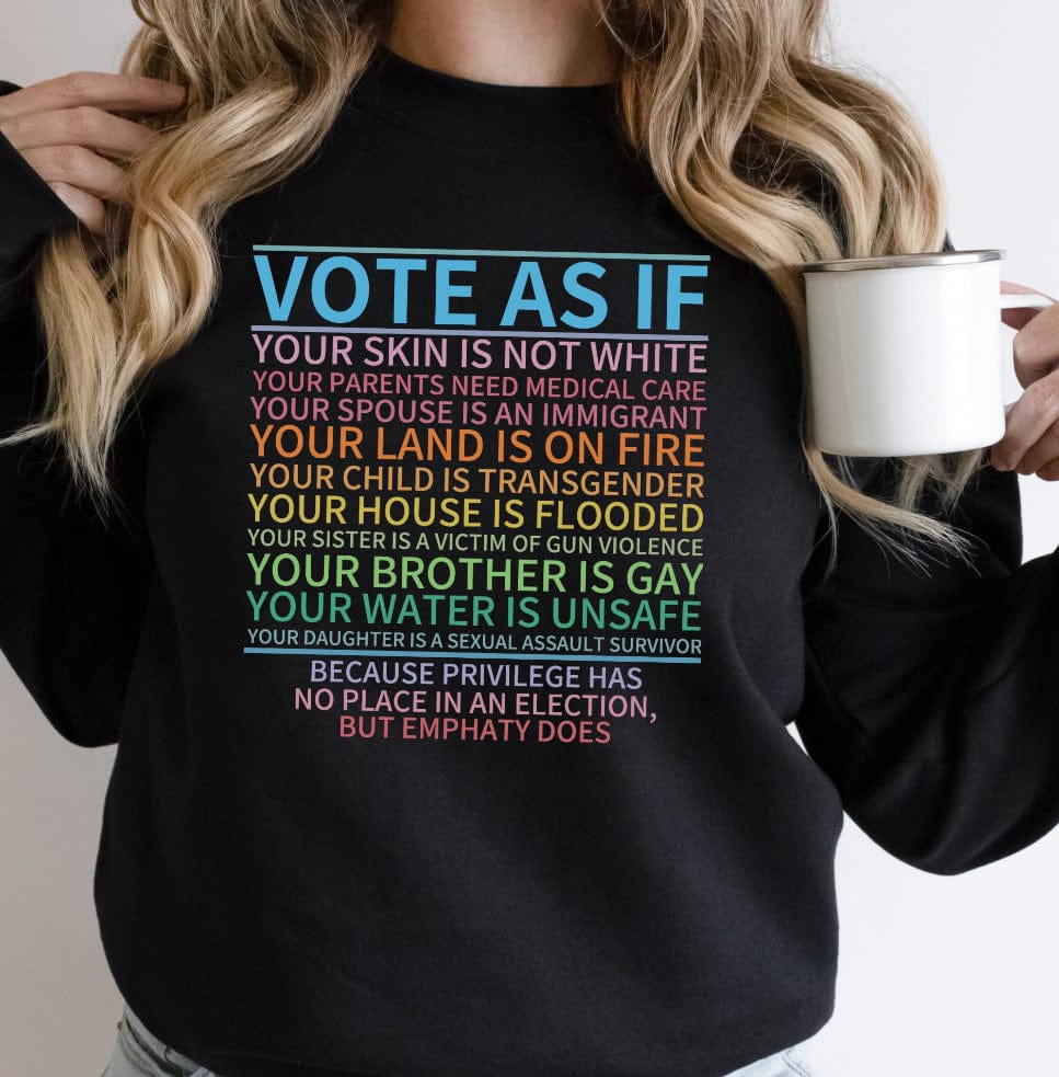 Vote As If Graphic T-Graphic T-Stay Foxy Boutique, Florissant, Missouri
