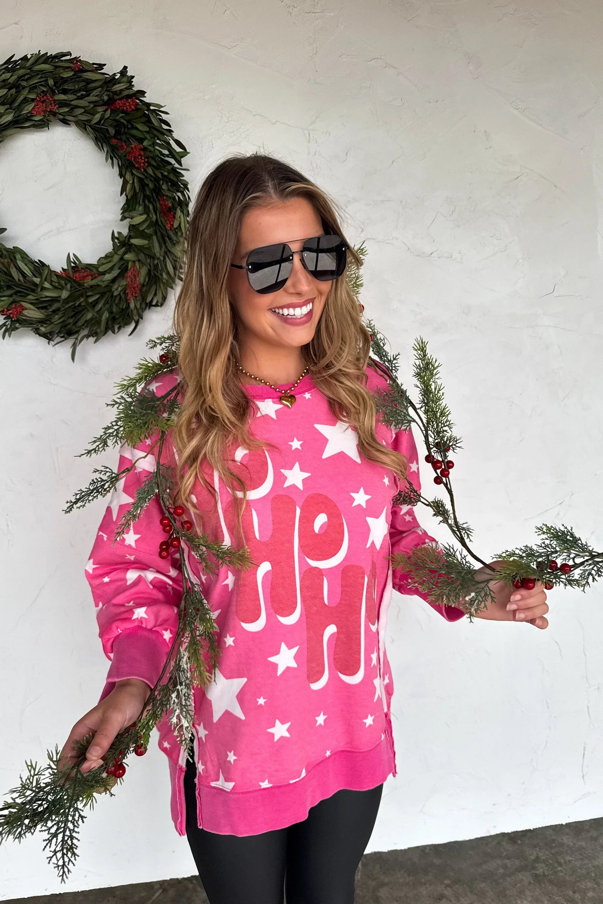 PREORDER: Classic Crew Pullover Ho Ho Ho-Womens-Stay Foxy Boutique, Florissant, Missouri