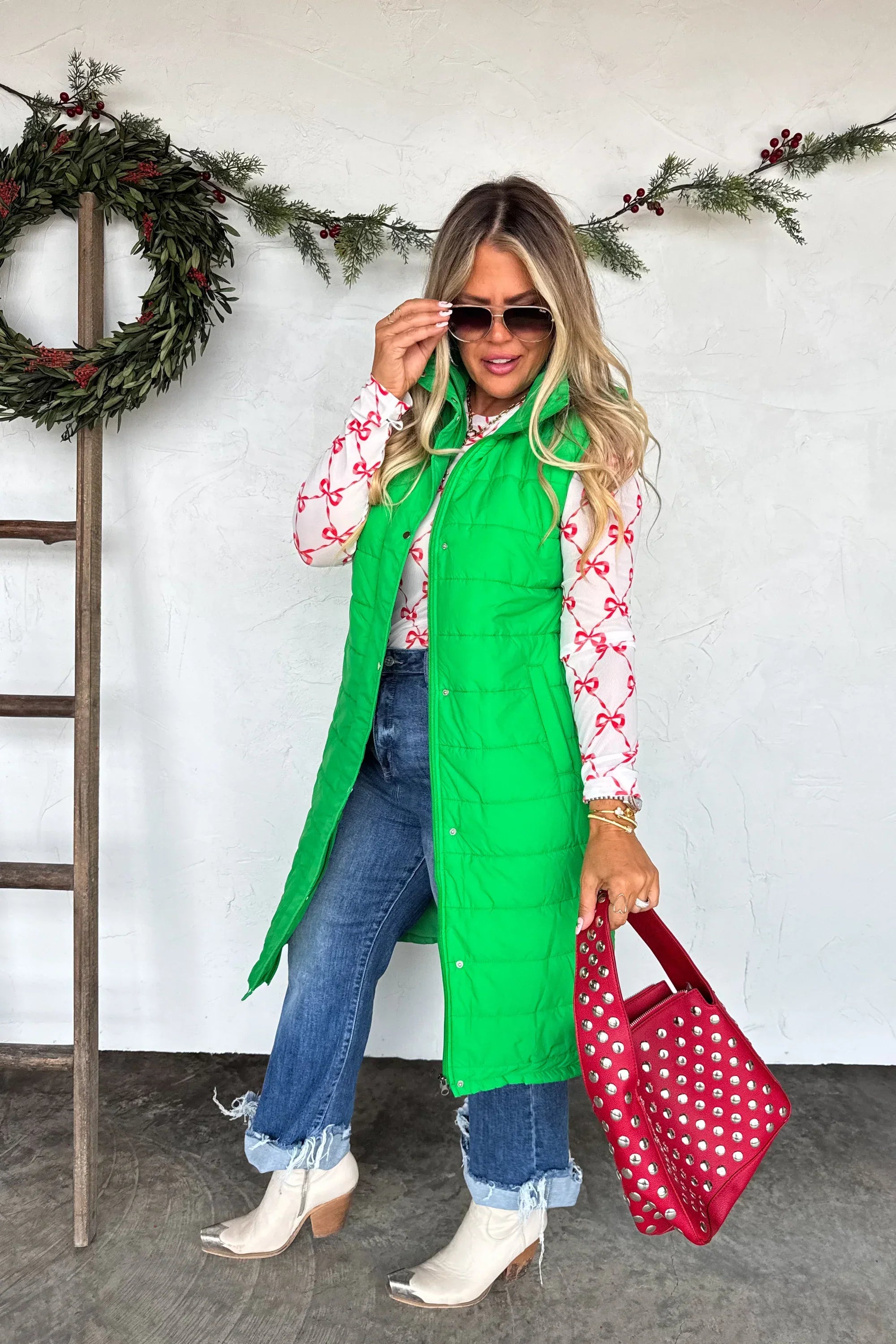 PREORDER: Kendall Long Puffer Vest-Womens-Stay Foxy Boutique, Florissant, Missouri