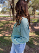 PREORDER: Best Selling Elliott Exposed Seam Sweatshirt in Five Colors-Womens-Stay Foxy Boutique, Florissant, Missouri