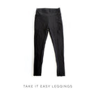 Take It Easy Tik-Tok Pocket Leggings in Black-White Birch-Stay Foxy Boutique, Florissant, Missouri