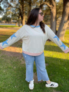 Lucky Star Sweatshirt in Three Colors-Womens-Stay Foxy Boutique, Florissant, Missouri