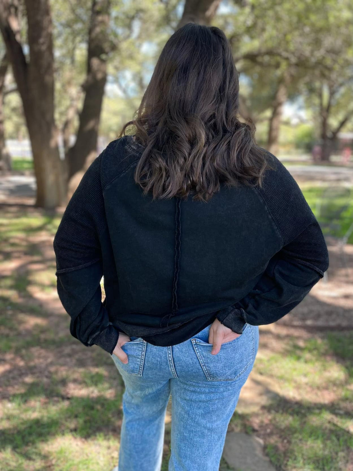 PREORDER: Best Selling Elliott Exposed Seam Sweatshirt in Five Colors-Womens-Stay Foxy Boutique, Florissant, Missouri