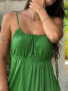 Full Size Backless Spaghetti Strap Slit Maxi Dress Plus Size-Stay Foxy Boutique, Florissant, Missouri