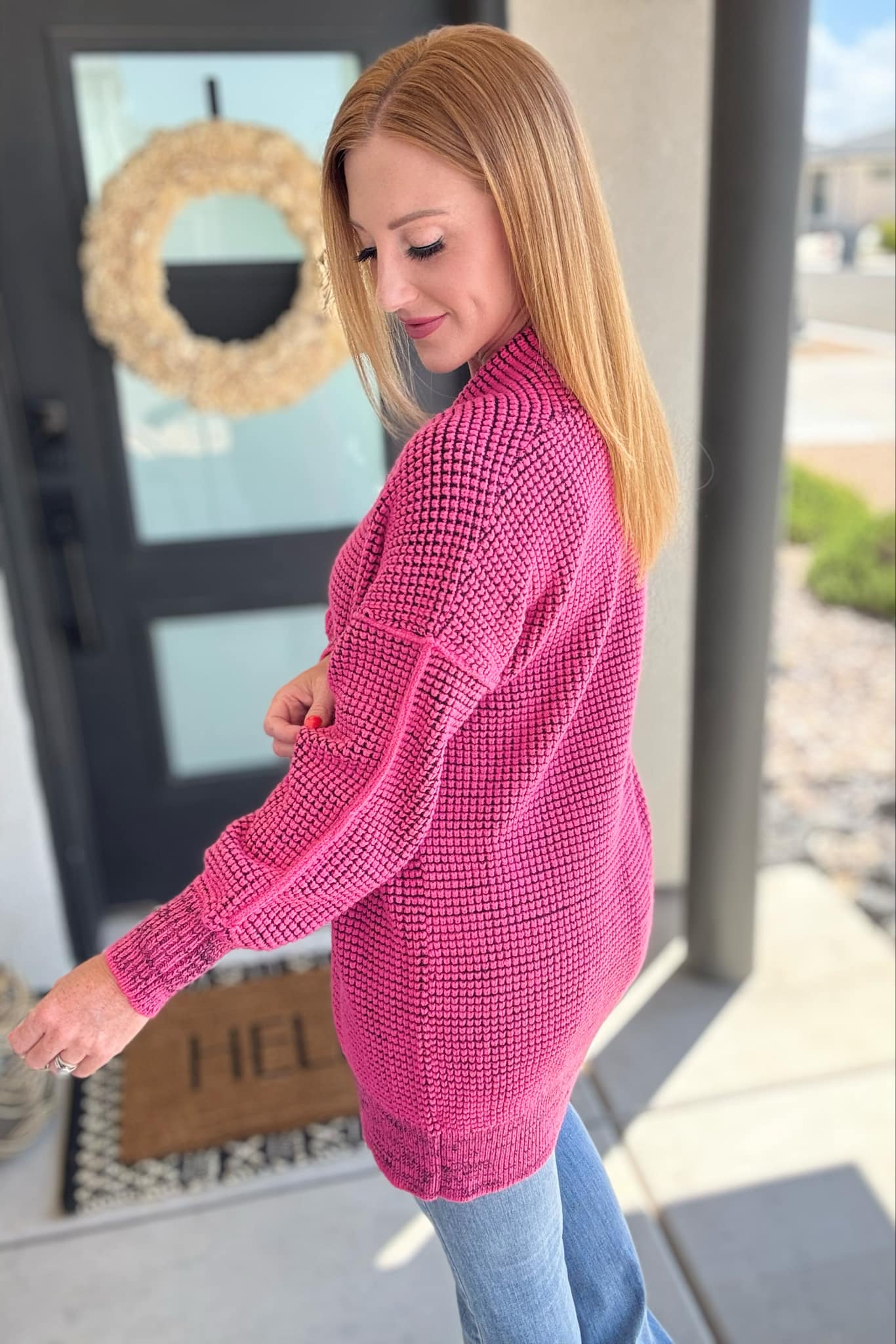 PREORDER: Contrast Trim Knit Cardigan in Four Colors-Womens-Stay Foxy Boutique, Florissant, Missouri