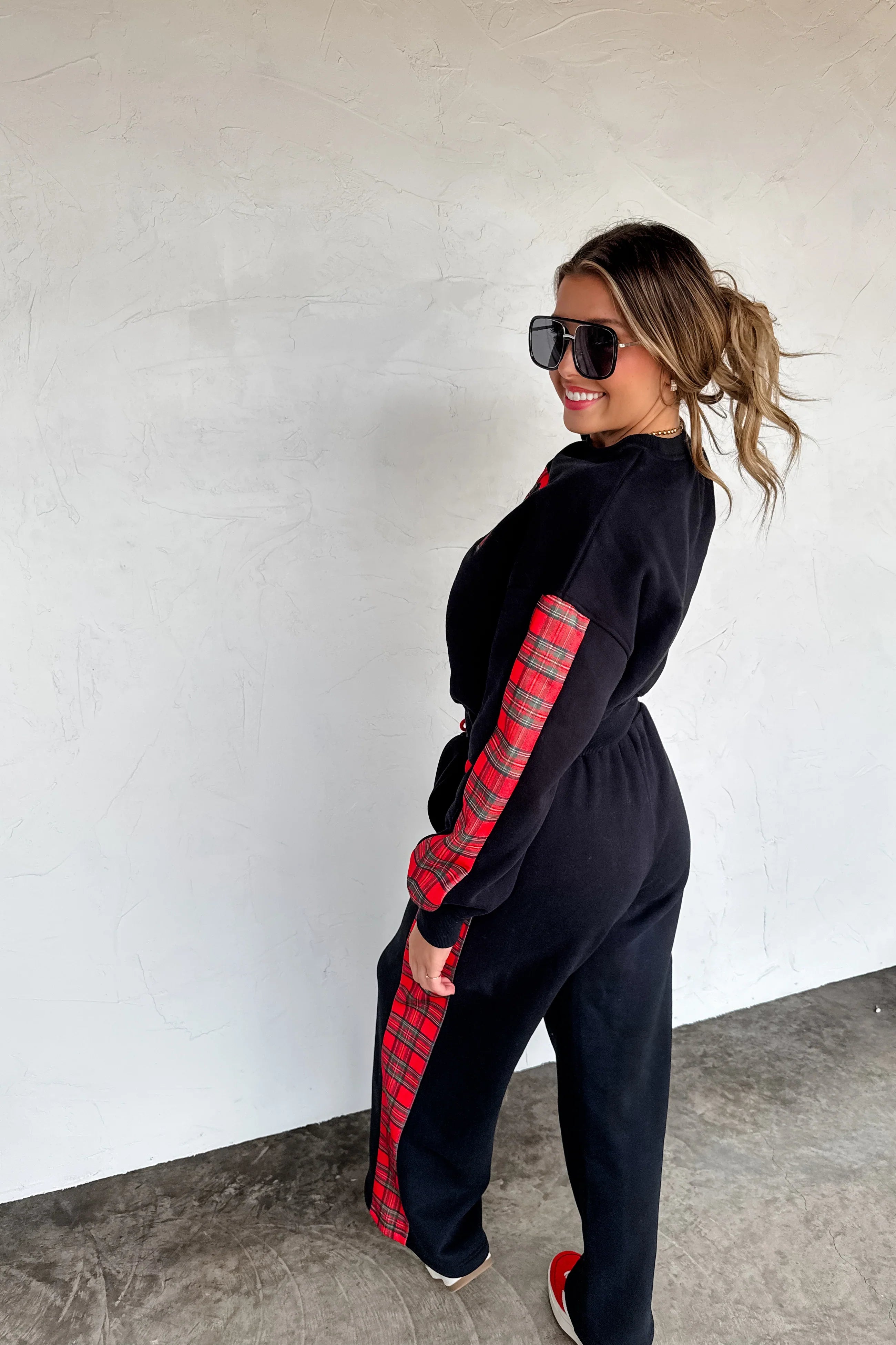 PREORDER: Merry Plaid Pant Set-Womens-Stay Foxy Boutique, Florissant, Missouri
