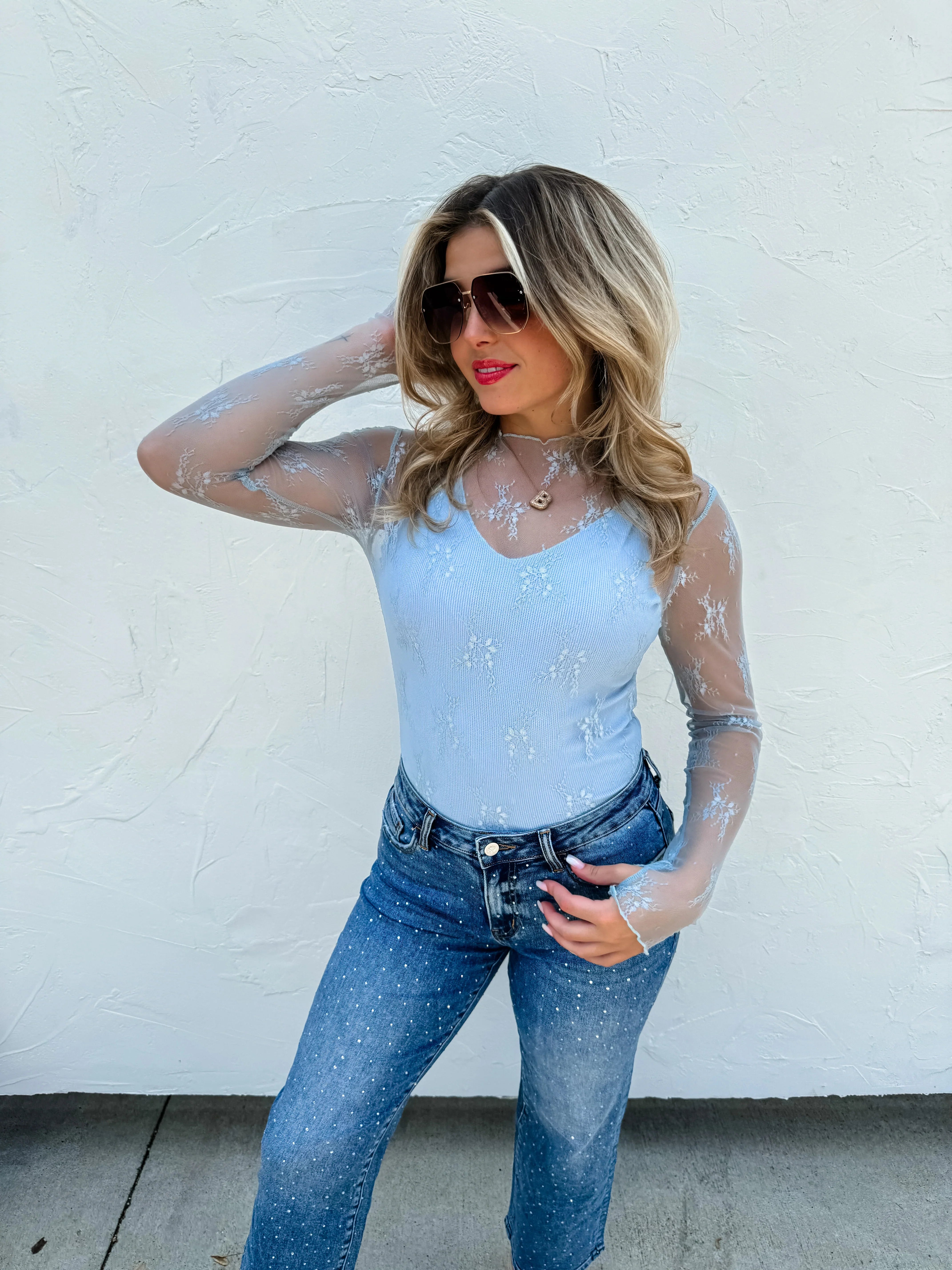 PREORDER: Roxy Lace Top in Six Colors-Womens-Stay Foxy Boutique, Florissant, Missouri