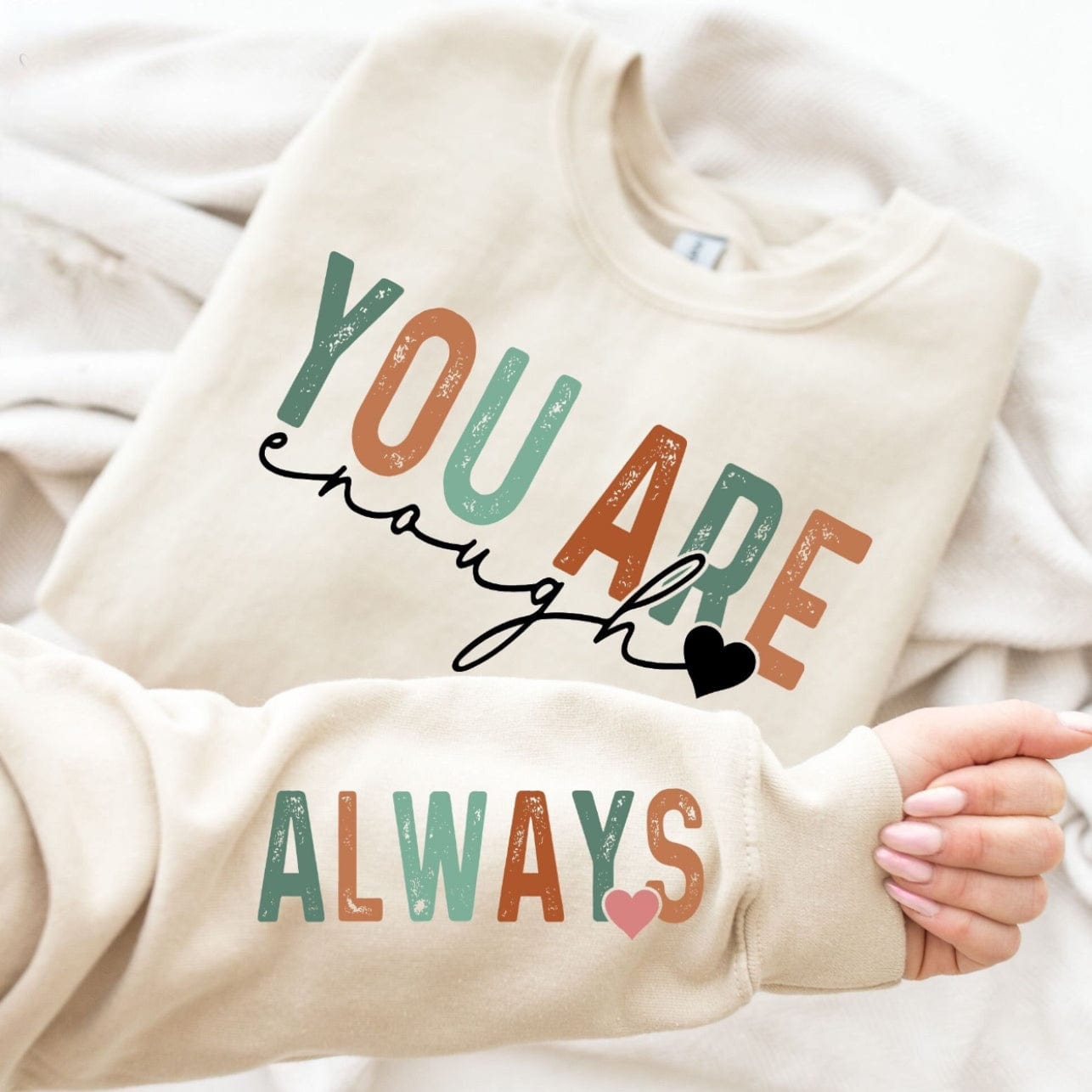 You Are Enough Graphic T-Graphic T-Stay Foxy Boutique, Florissant, Missouri