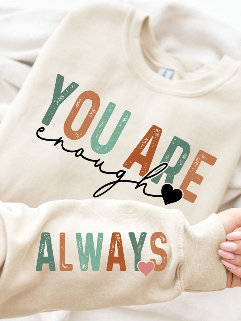 You Are Enough Graphic T-Graphic T-Stay Foxy Boutique, Florissant, Missouri