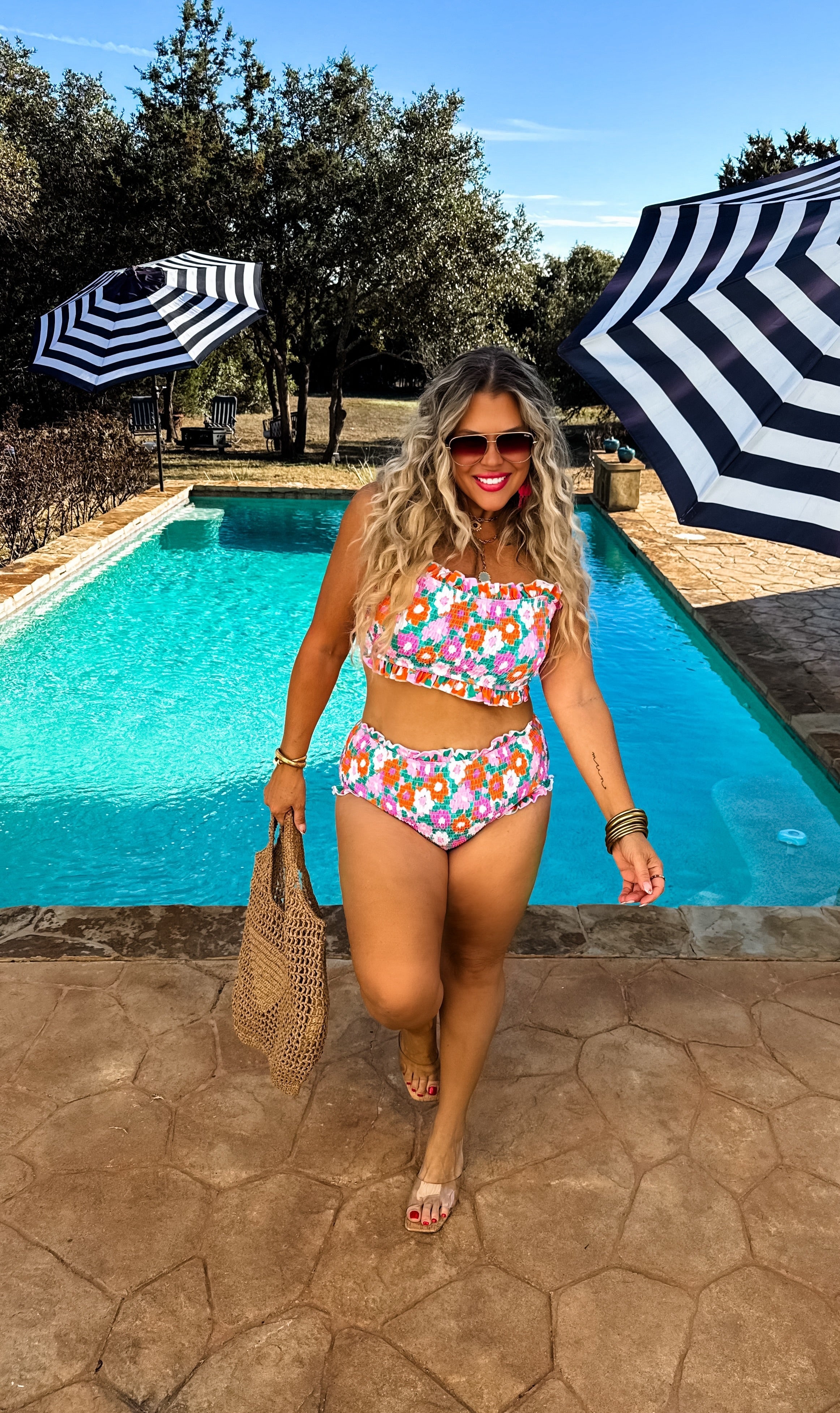 PREORDER: Amalfi Blooms Swim Set-Womens-Stay Foxy Boutique, Florissant, Missouri