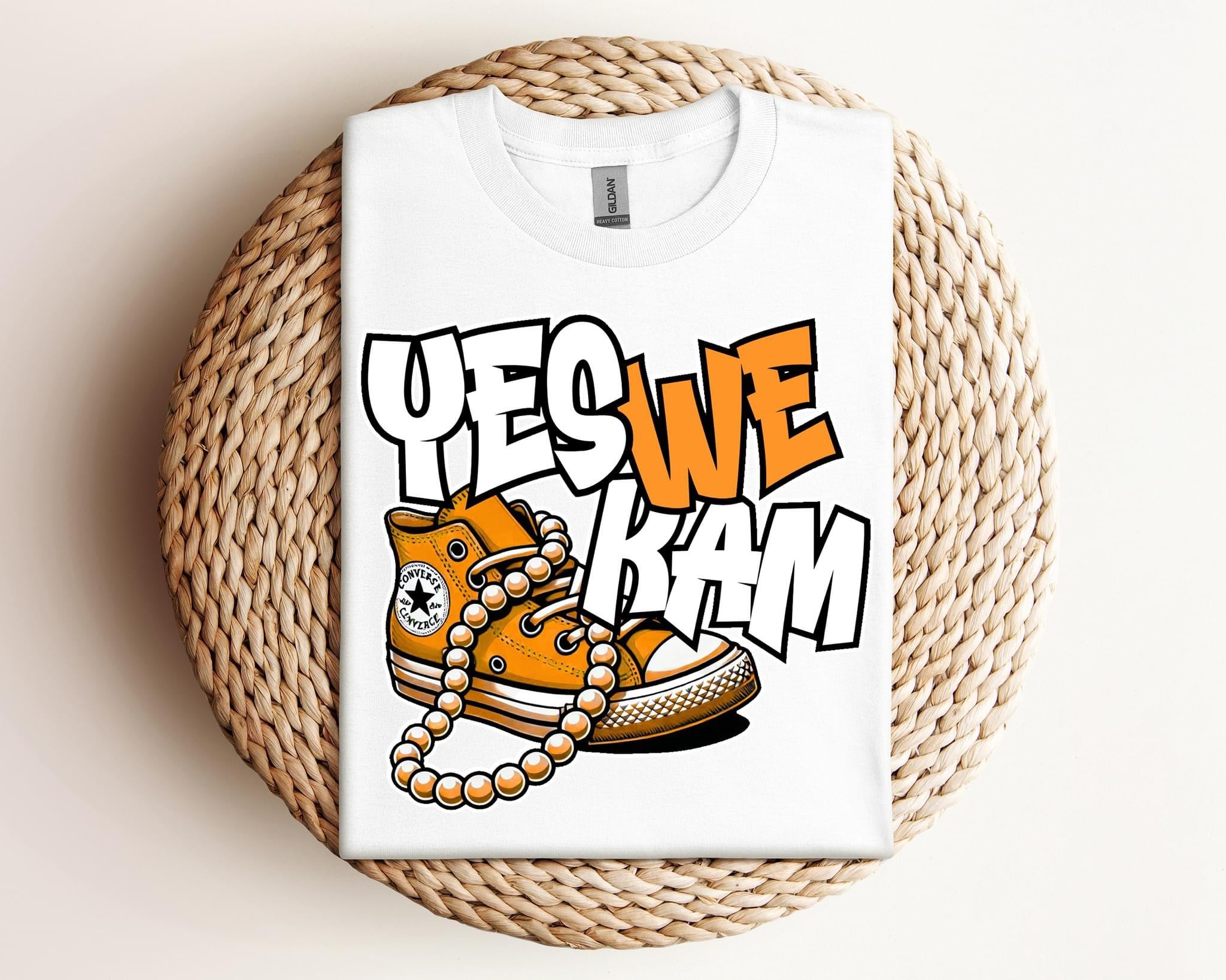 Yes We Kam Orange Graphic T-Graphic T-Stay Foxy Boutique, Florissant, Missouri