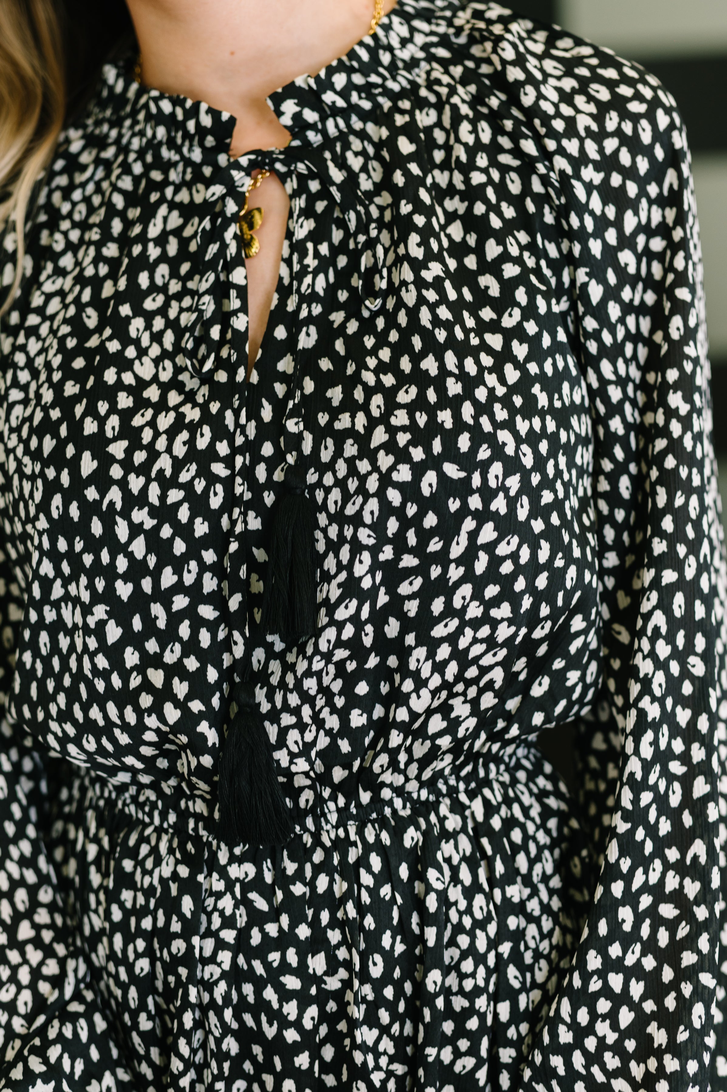 A Cheeky Little Time Tiered Dress in Black-Womens-Stay Foxy Boutique, Florissant, Missouri