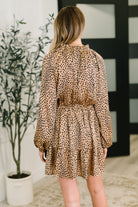 A Cheeky Little Time Tiered Dress in Pecan Brown-Womens-Stay Foxy Boutique, Florissant, Missouri