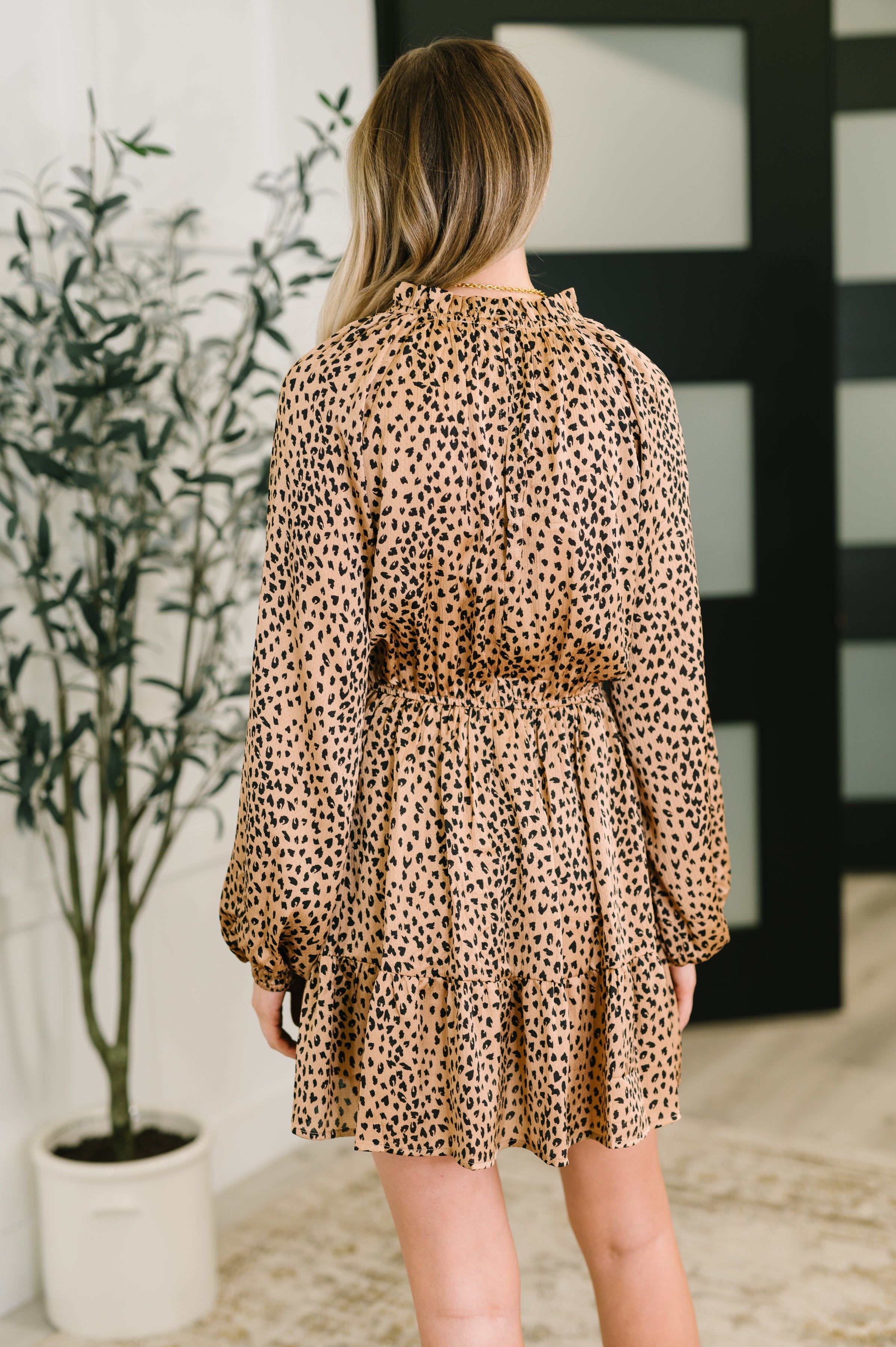 A Cheeky Little Time Tiered Dress in Pecan Brown-Womens-Stay Foxy Boutique, Florissant, Missouri