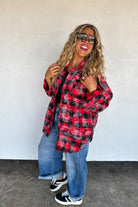 PREORDER: Juniper Bleached Plaid Top-Womens-Stay Foxy Boutique, Florissant, Missouri