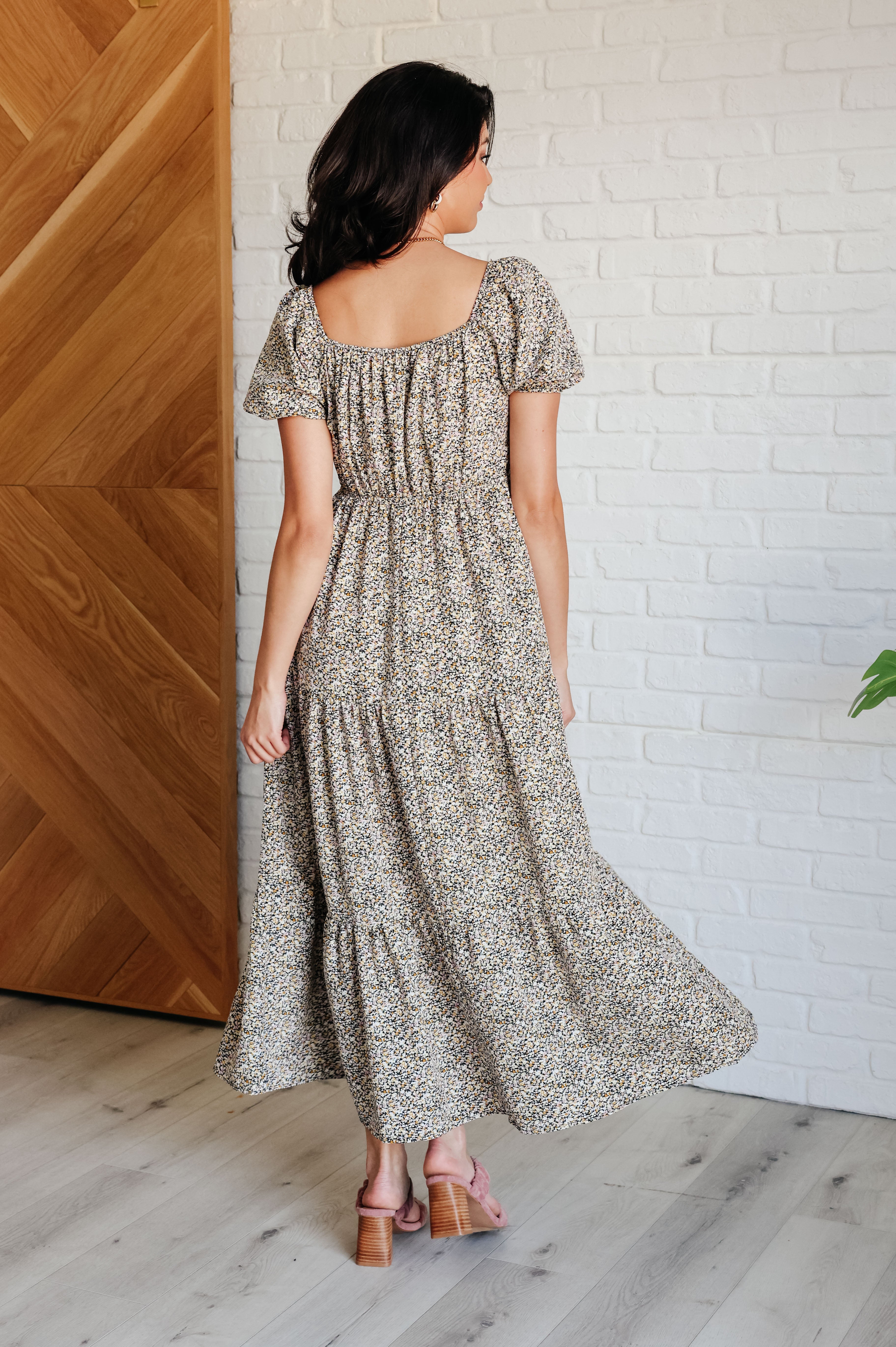 A Moment of Love Balloon Sleeve Dress-Dresses-Stay Foxy Boutique, Florissant, Missouri