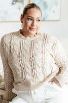 A Note of Thanks Cable Knit Sweater-Tops-Stay Foxy Boutique, Florissant, Missouri