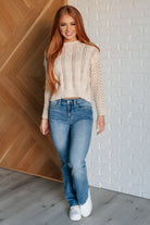 A Note of Thanks Cable Knit Sweater-Tops-Stay Foxy Boutique, Florissant, Missouri