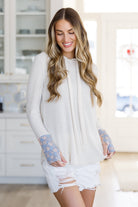 A Tad Chilly Waffle Knit Hoodie-Tops-Stay Foxy Boutique, Florissant, Missouri