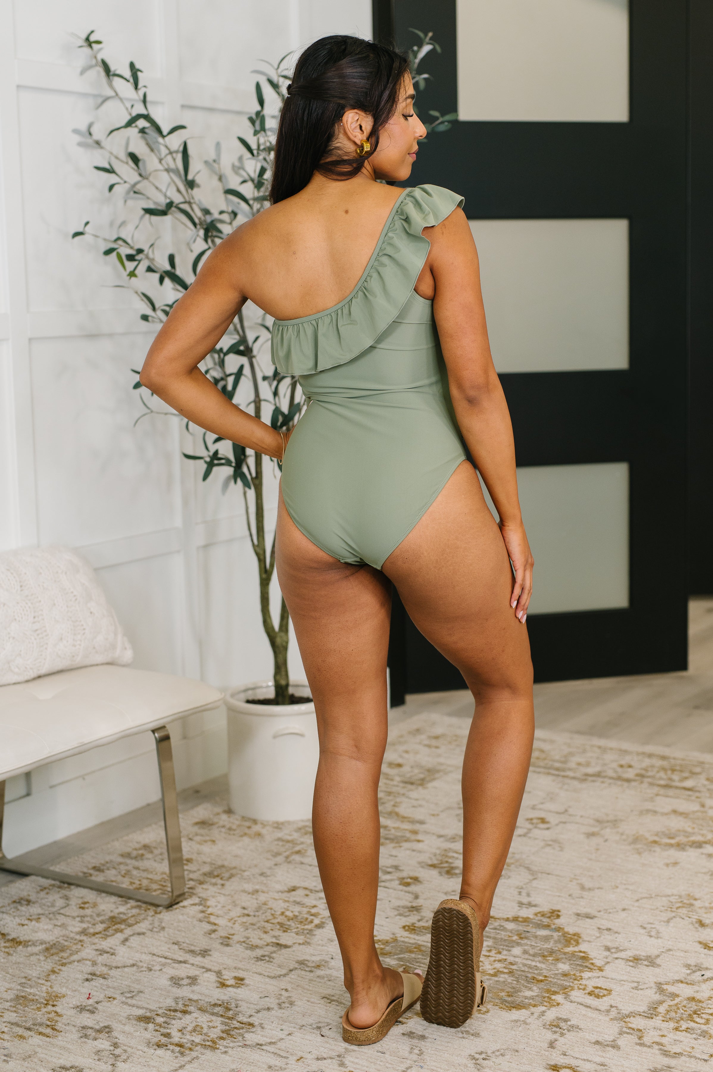 A Tan Line Happiness One Piece Swim Suit-Womens-Stay Foxy Boutique, Florissant, Missouri