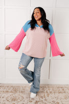 A-Tisket A-Tasket Color Block Pullover-Tops-Stay Foxy Boutique, Florissant, Missouri