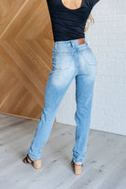 Aiden High Rise Patch Pocket Distressed Boyfriend Jeans-Womens-Stay Foxy Boutique, Florissant, Missouri