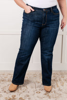 Alaina High Rise Classic Straight Jeans-Denim-Stay Foxy Boutique, Florissant, Missouri