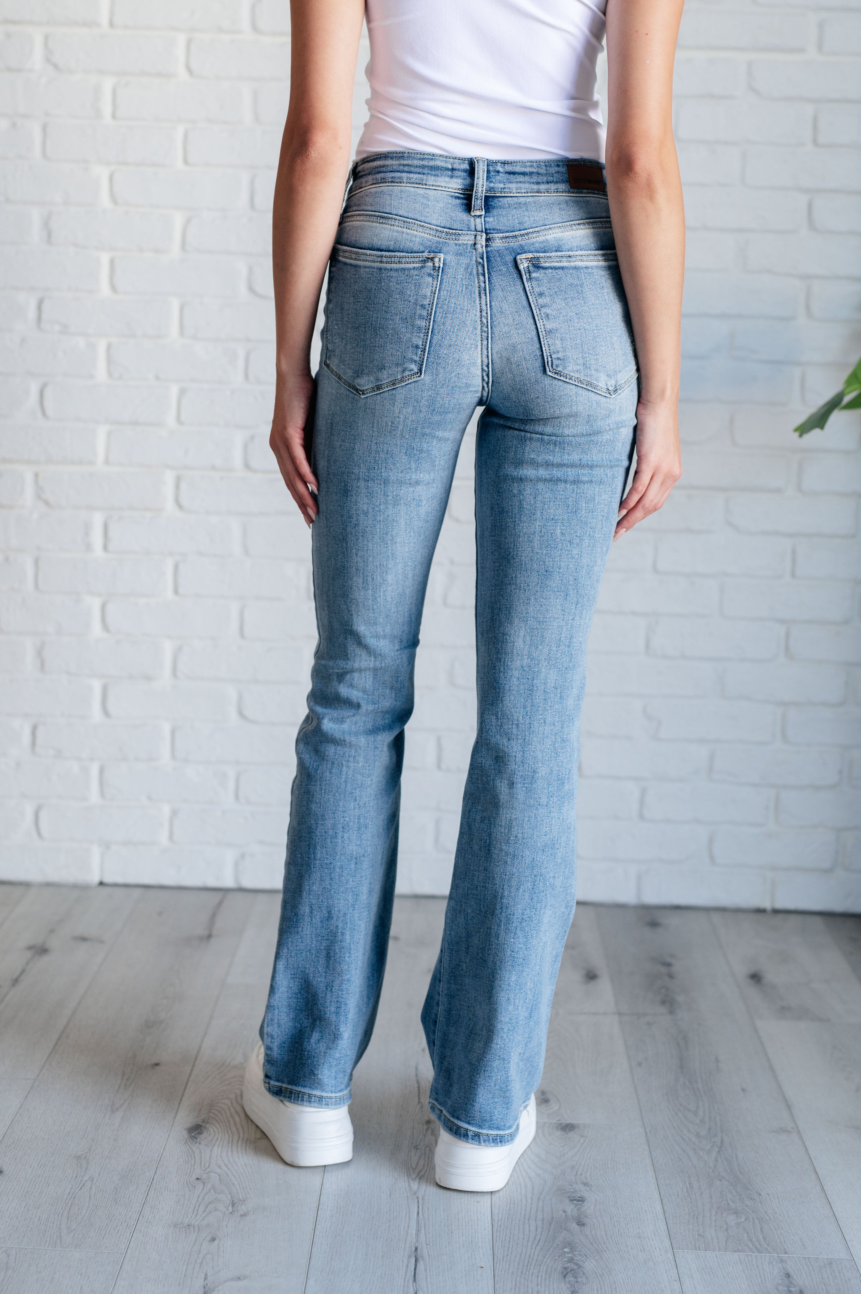 Alana Mid Rise Clean Bootcut Jeans-Womens-Stay Foxy Boutique, Florissant, Missouri