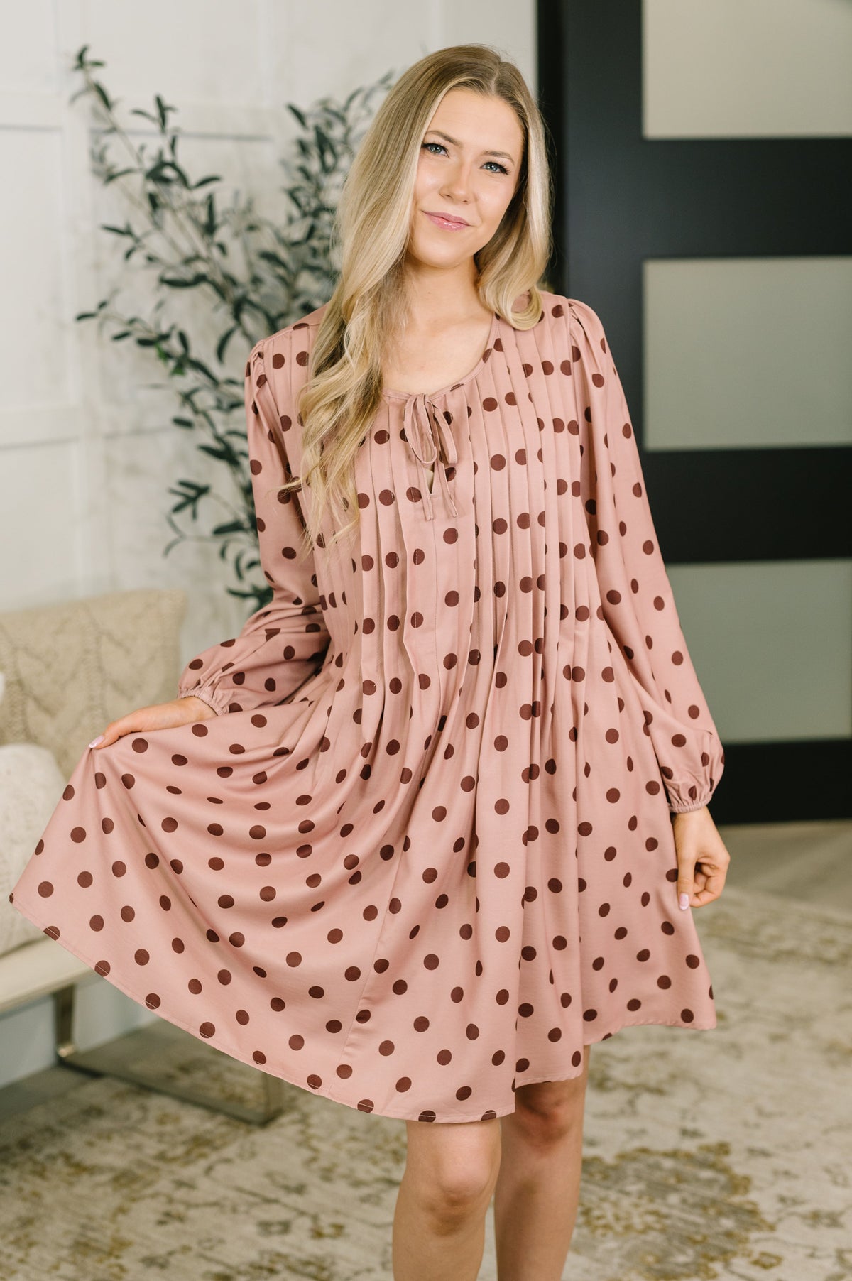 All My Lovin' Pleated Detail Dress-Womens-Stay Foxy Boutique, Florissant, Missouri
