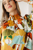 All Together Now Mock Neck Blouse-Tops-Stay Foxy Boutique, Florissant, Missouri