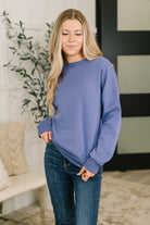 Always True Drop Shoulder Pullover in Marlin-Womens-Stay Foxy Boutique, Florissant, Missouri