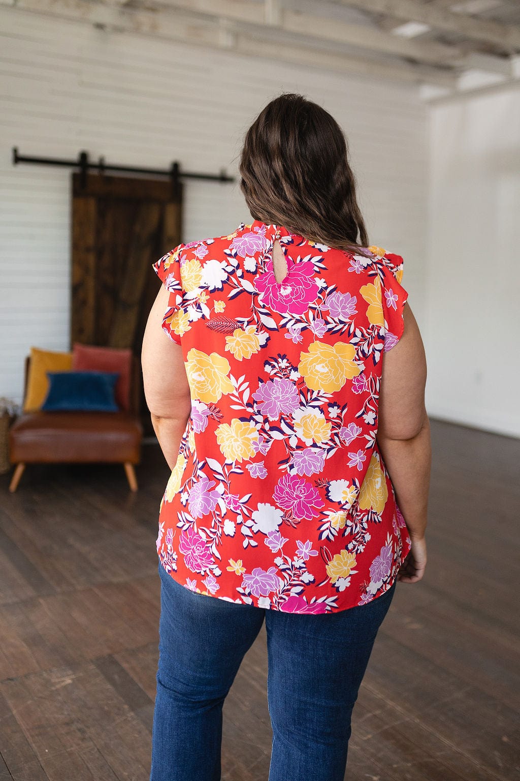 Among The Flowers Floral Top-Tops-Stay Foxy Boutique, Florissant, Missouri