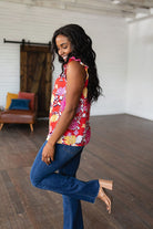 Among The Flowers Floral Top-Tops-Stay Foxy Boutique, Florissant, Missouri