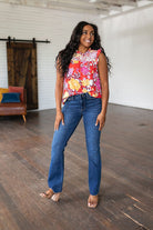 Among The Flowers Floral Top-Tops-Stay Foxy Boutique, Florissant, Missouri