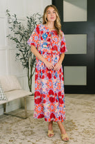Art of Loving Bow Detail Floral Dress-Womens-Stay Foxy Boutique, Florissant, Missouri