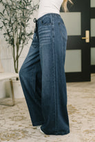 Ashley High Waist Featherweight Palazzo Jean-Womens-Stay Foxy Boutique, Florissant, Missouri