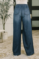 Ashley High Waist Featherweight Palazzo Jean-Womens-Stay Foxy Boutique, Florissant, Missouri