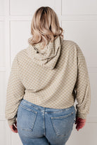 Ask Me Out Checkered Hoodie in Sage-Tops-Stay Foxy Boutique, Florissant, Missouri