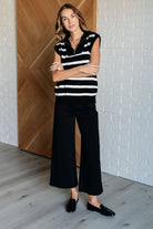 Attached at the Hip 1/4 Zip Sleeveless Sweater-Tops-Stay Foxy Boutique, Florissant, Missouri