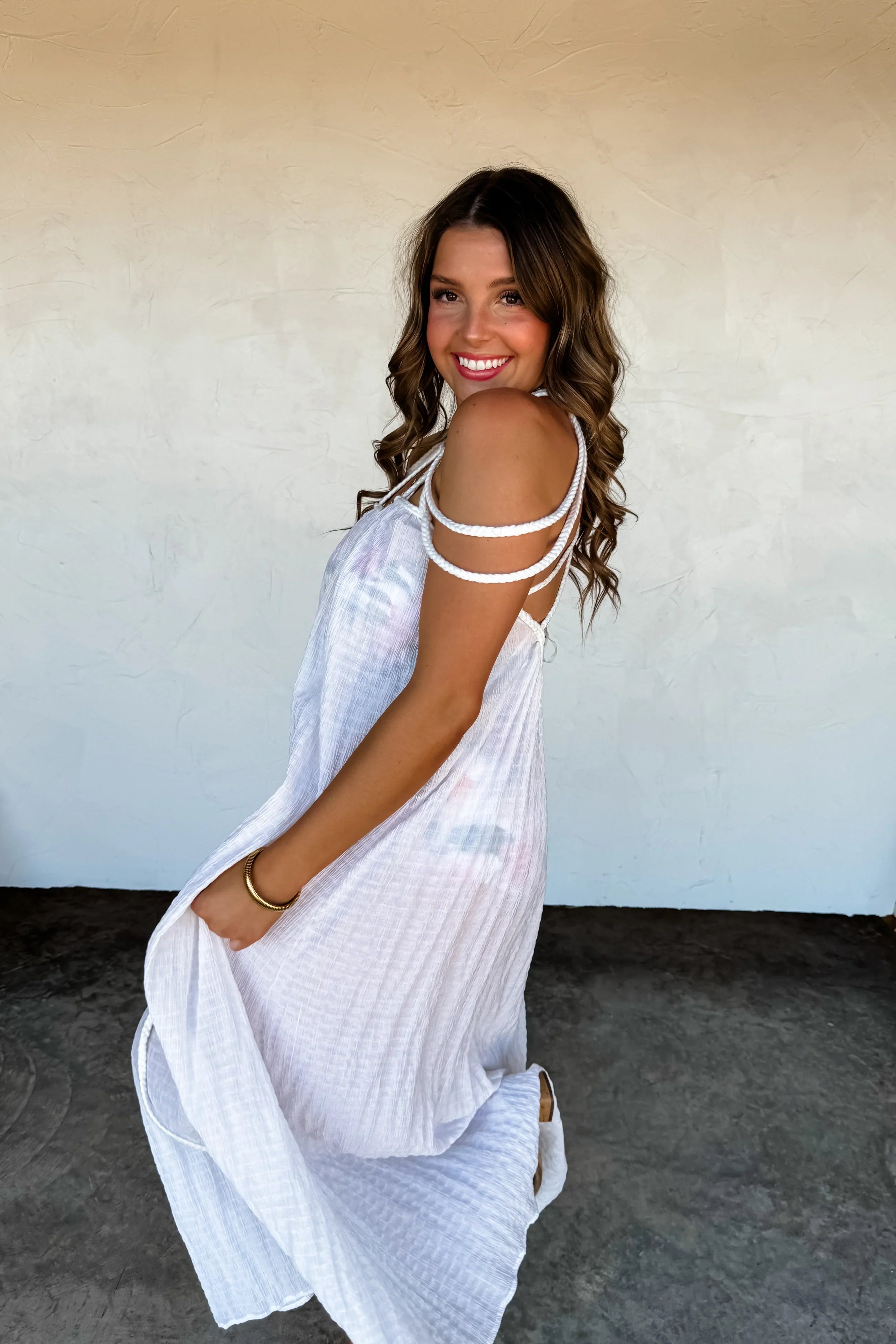 PREORDER: Ciao Bella Strappy Dress in Two Colors-Womens-Stay Foxy Boutique, Florissant, Missouri