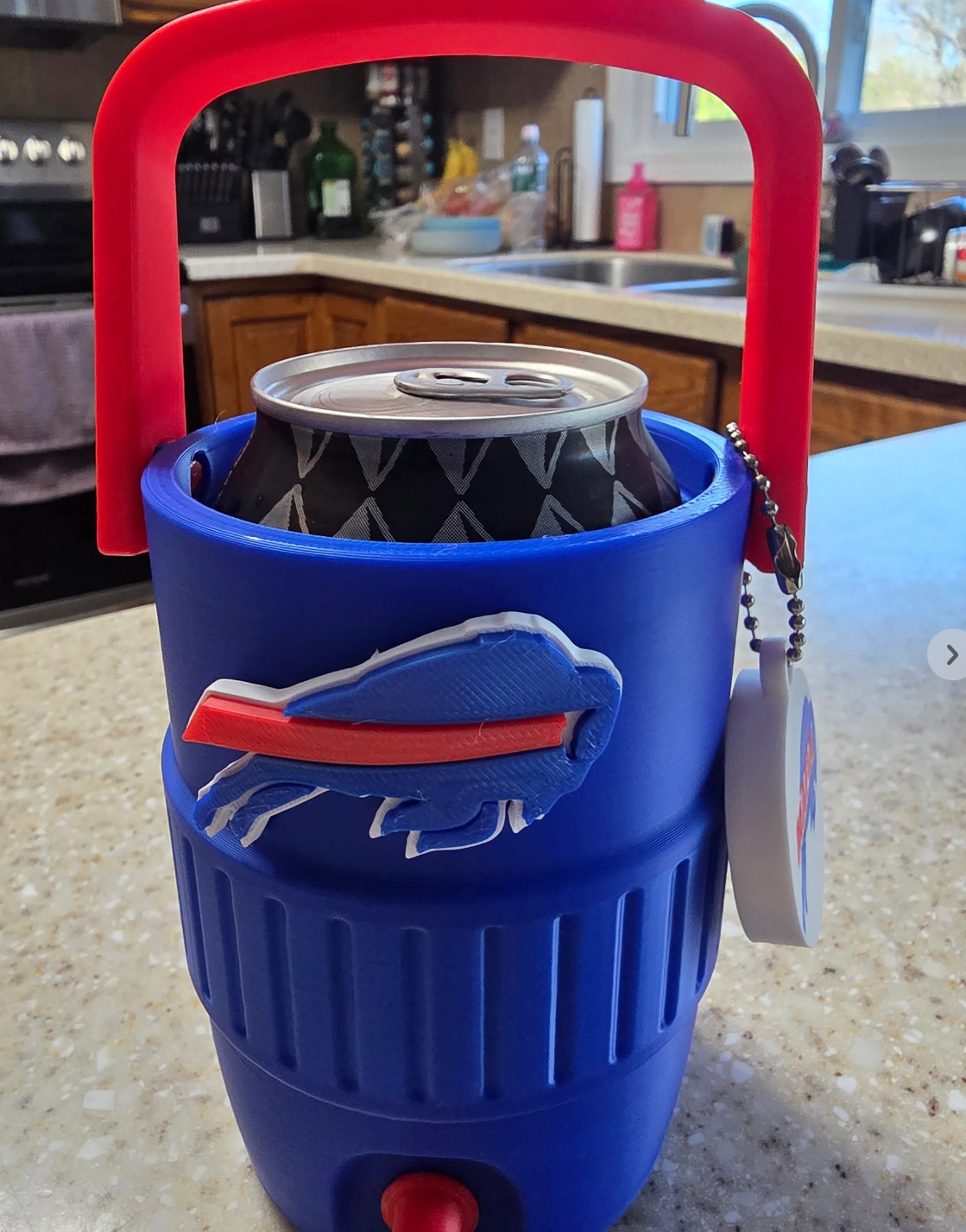 FOOTBALL FAV TEAMS-3D PRINTED CUSTOM 12 OUNCE CAN HOLDERS-Stay Foxy Boutique, Florissant, Missouri