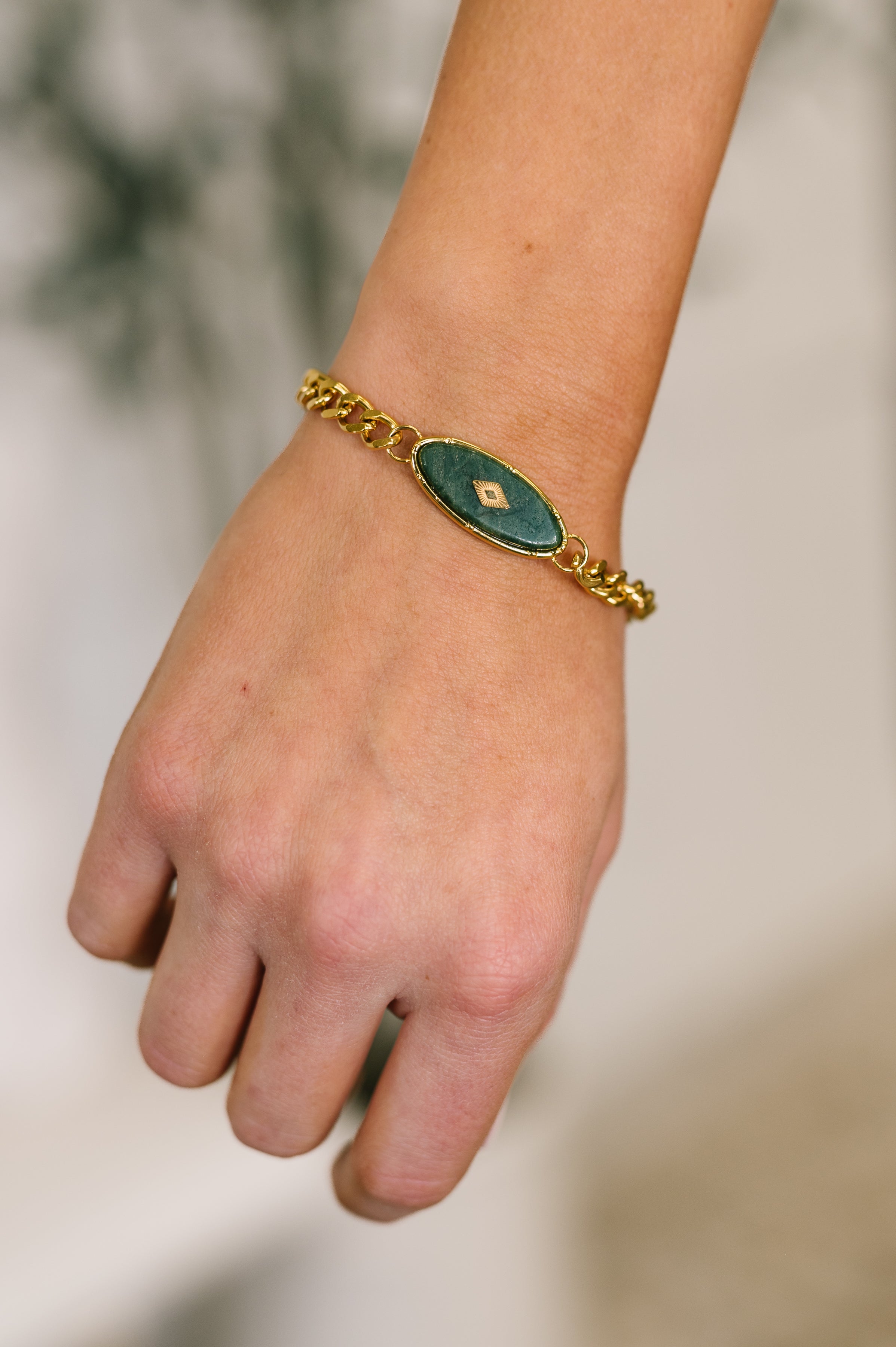 Bangle in Jade Bracelet-Womens-Stay Foxy Boutique, Florissant, Missouri