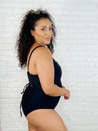 Barcelona Lace Up Swimsuit-Swimwear-Stay Foxy Boutique, Florissant, Missouri