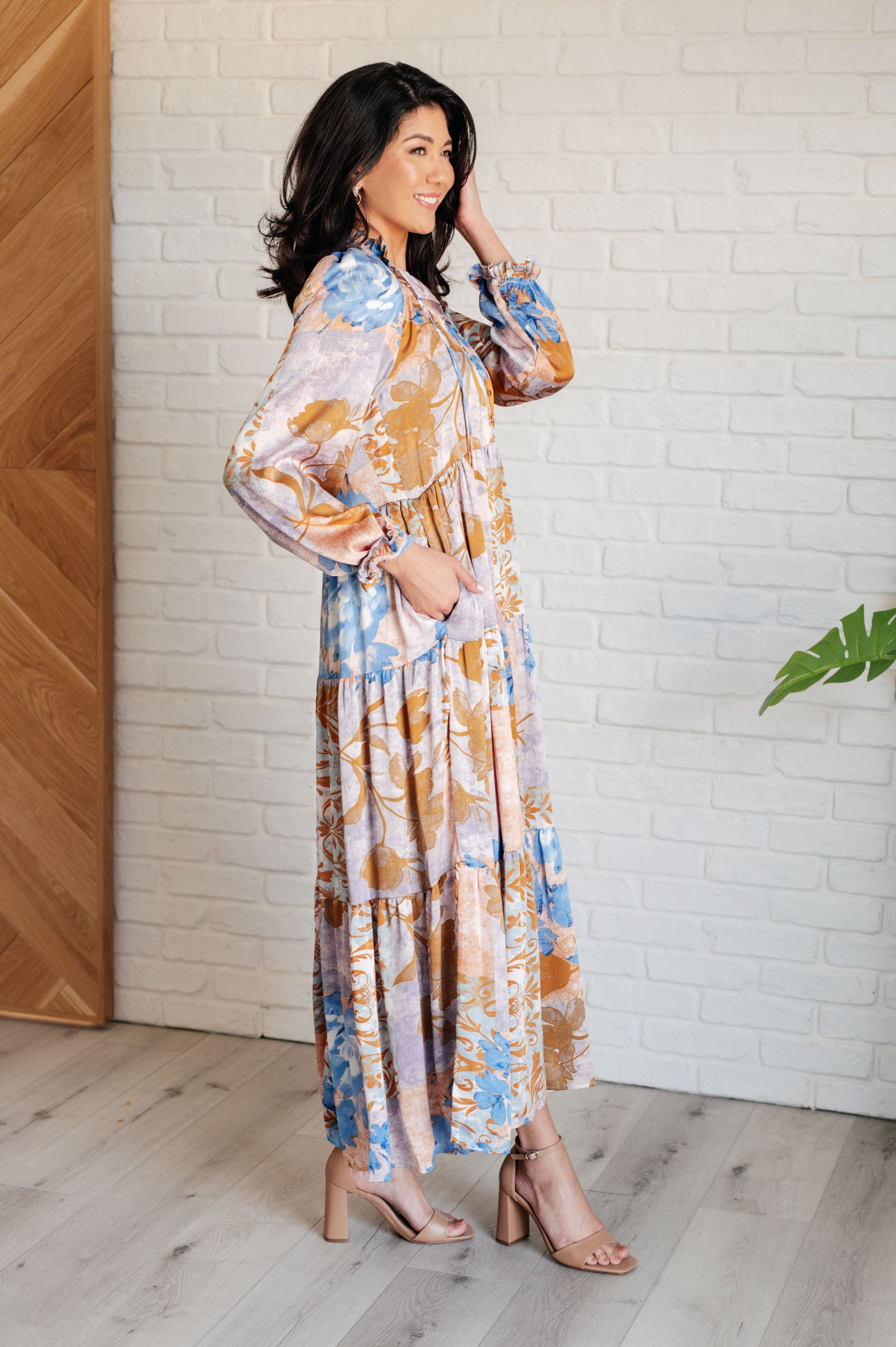 Barefoot in my Dreams V-Neck Tiered Dress-Dresses-Stay Foxy Boutique, Florissant, Missouri