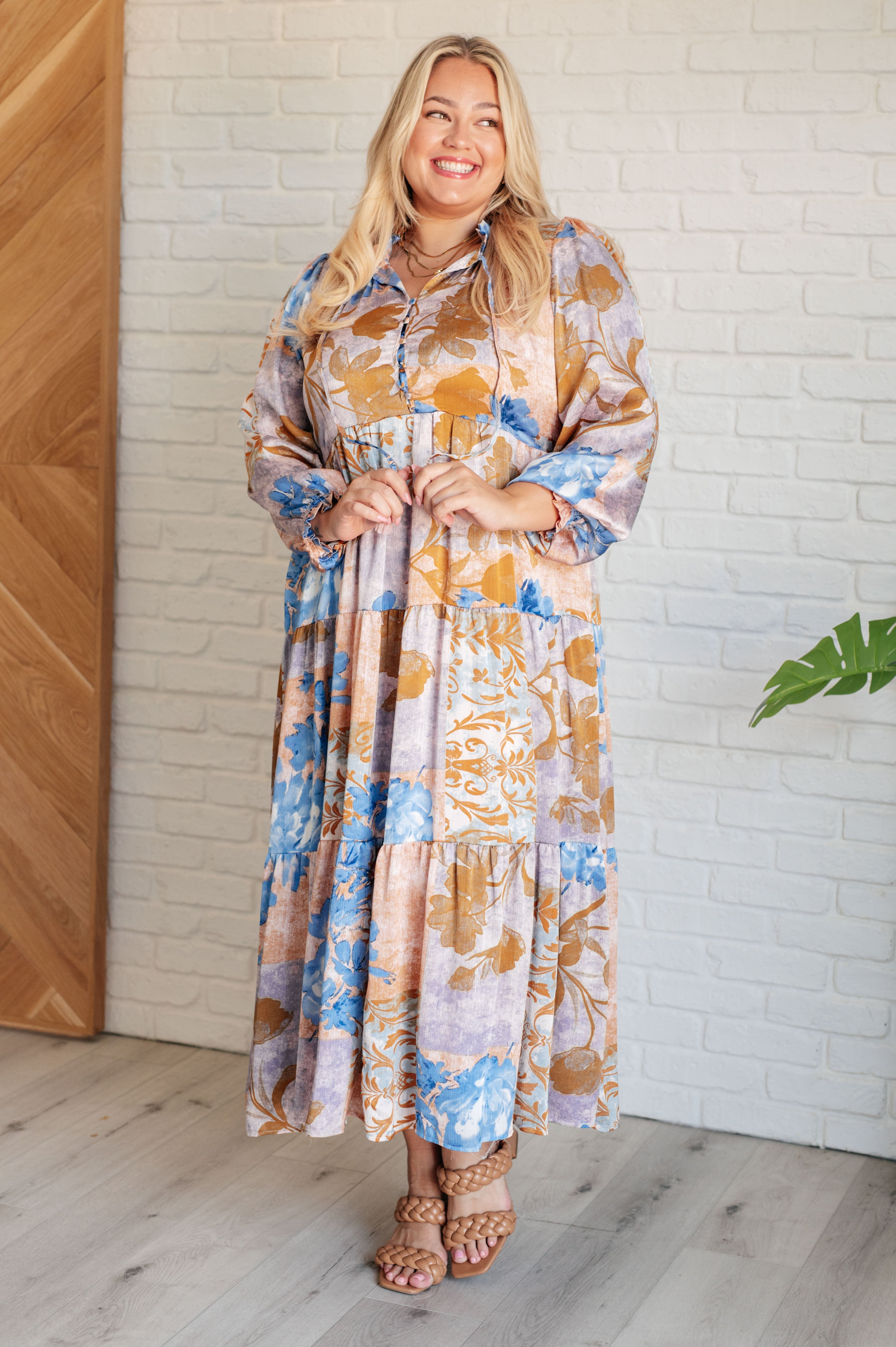 Barefoot in my Dreams V-Neck Tiered Dress-Dresses-Stay Foxy Boutique, Florissant, Missouri