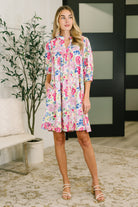 Barely Catch My Breath Notch Neck Dress-Womens-Stay Foxy Boutique, Florissant, Missouri