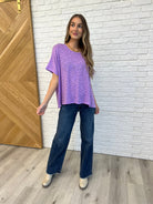 Basically Flowing Dolman Sleeve Top in B Lavender-Womens-Stay Foxy Boutique, Florissant, Missouri