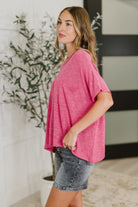 Basically Flowing Dolman Sleeve Top in Hot Pink-Womens-Stay Foxy Boutique, Florissant, Missouri