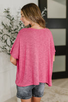 Basically Flowing Dolman Sleeve Top in Hot Pink-Womens-Stay Foxy Boutique, Florissant, Missouri
