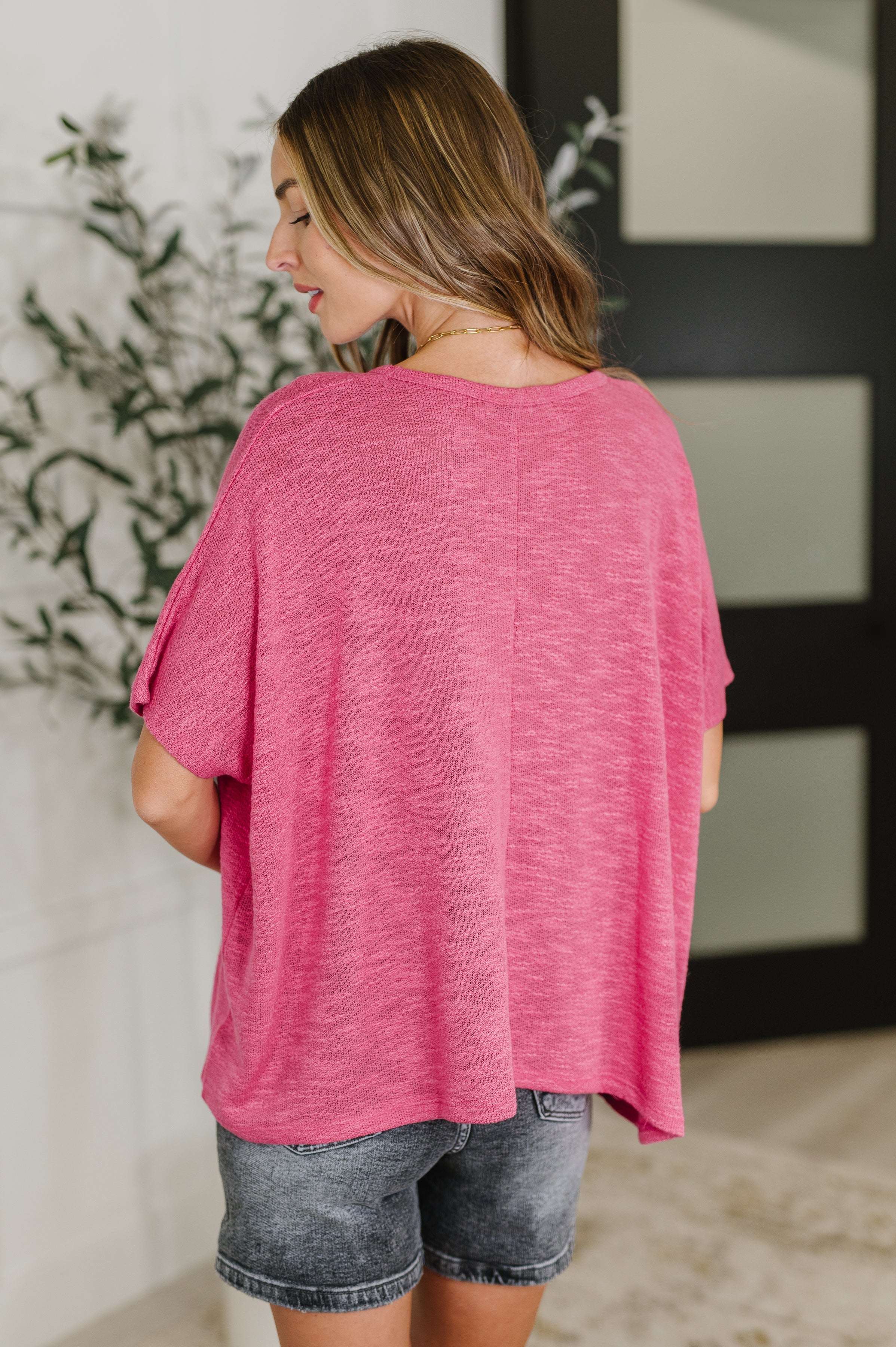 Basically Flowing Dolman Sleeve Top in Hot Pink-Womens-Stay Foxy Boutique, Florissant, Missouri